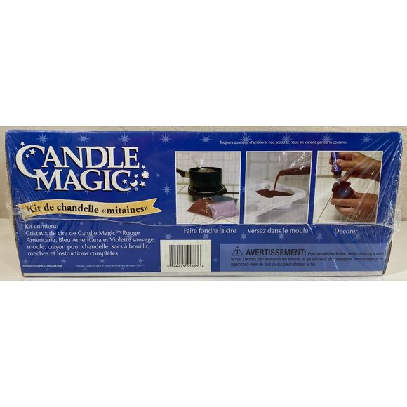 Candle Magic Cozy Mittens Candle Kit Makes 6 Candles Reusable Mold Holidays - Picture 2 of 3